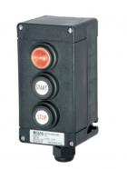 Ex-control unit GHG 411 83, 1 x signal lamp SIL, 2 x pushbutton DRT, label  0, I, START, STOP